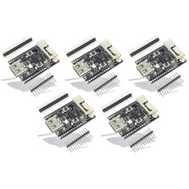 TECNOIOT WiFi6 ESP32-C6 Development Board RGB LED Quartz Oscillator ESP32 WiFi Bluetooth Pack of 5