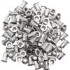 BLLNDX 100PCS Aluminium Flange Rivet Nuts Pitch 1/4-20 Knurled Flat