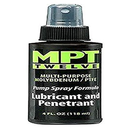 MPT Twelve Pump Spray Formula - 4 oz. - Multi-Purpose Molybdenum/PTFE Lubricant and Penetrant - Ideal for Hundreds of uses Around The House or The Office, in The Workshop and Garage, Even Outdoors!