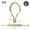 BEL AVENIR Jute Curtain Tiebacks Magnetic Woven Curtain Holdback Drapery