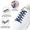 Pack of 10 Elastic Shoelaces Quick Release Shoelaces Metal Capsules