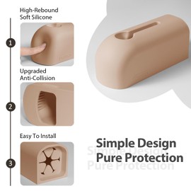 Bathtub Faucet Cover, Soft Silicone Bath Faucet Cover, Bath Spout Cover for Tub, Faucet Cover for Bathtub Safety, Bathroom Bath Tub Water Spout Cover, Universal Fit (Nude)