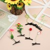 Healeved Mushroom Hair Clip Girls Plant Hair Clip Simulation Plant