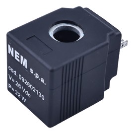 YUXSOUQ Solenoid Valve Coil M14000002 Fits Excavator Loader Dozer Crane Compatible with Brevini, 3 Pins, 24VDC, 18W