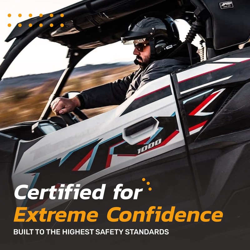 AMPED Off-Road DOT Certified UTV Open Face Helmet - Lightweight