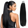 Ponytail Extension, Ponytail Hairpiece, 60 cm Long Straight Braid Extensions,