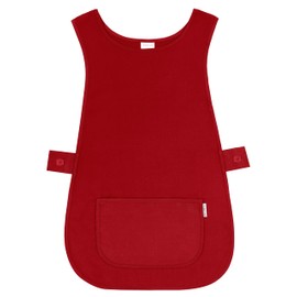 LINEN CLOSET Womens Tabards with Pockets for Men Ladies Cleaning Catering Chef Kitchen Aprons Unisex Hygea Tabard Apron Work Tabards