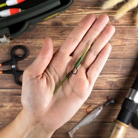 AMZfishing 10x Quick Change Lead Clip System, Carp Accessories, Carp Fishing Accessories, Fishing Accessories, Safety Lead Clip (#Fit Over Nylon/for Monofilament)