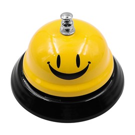 POFET Service Bell Reception Bell Smiley Emoji Table Bell for Restaurant Kitchen Hotel Bars Service Pet