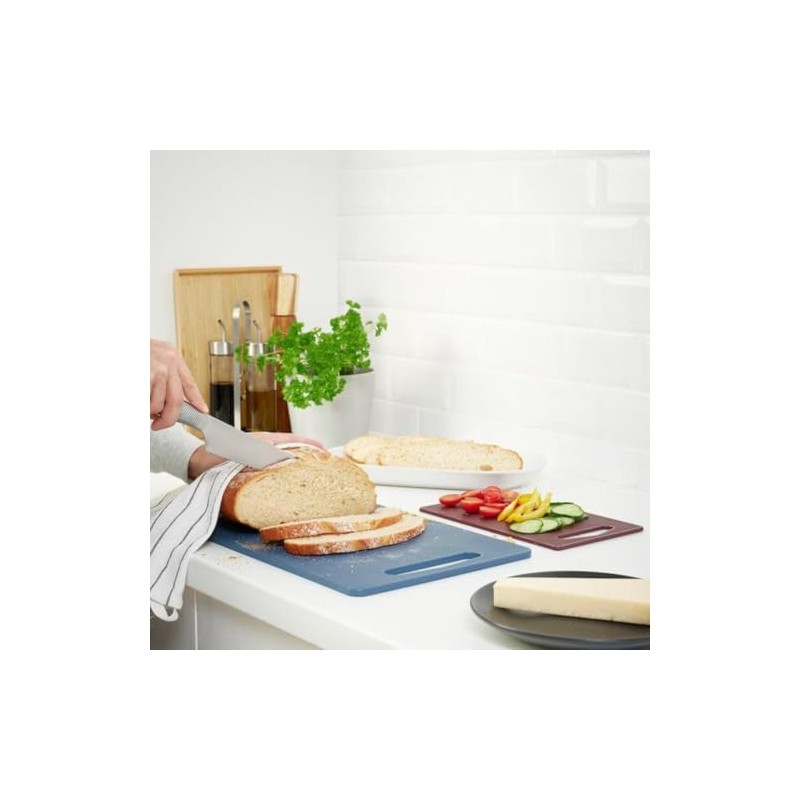 BERGTUNGA Beritunga Cutting Board Set of 2 - Dark Blue/Red