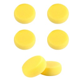 6 Pcs Round Painting Sponge WAFJAMF 2.96inch Yellow Craft Sponges Clay Sponge for Face Painting Art Crafts