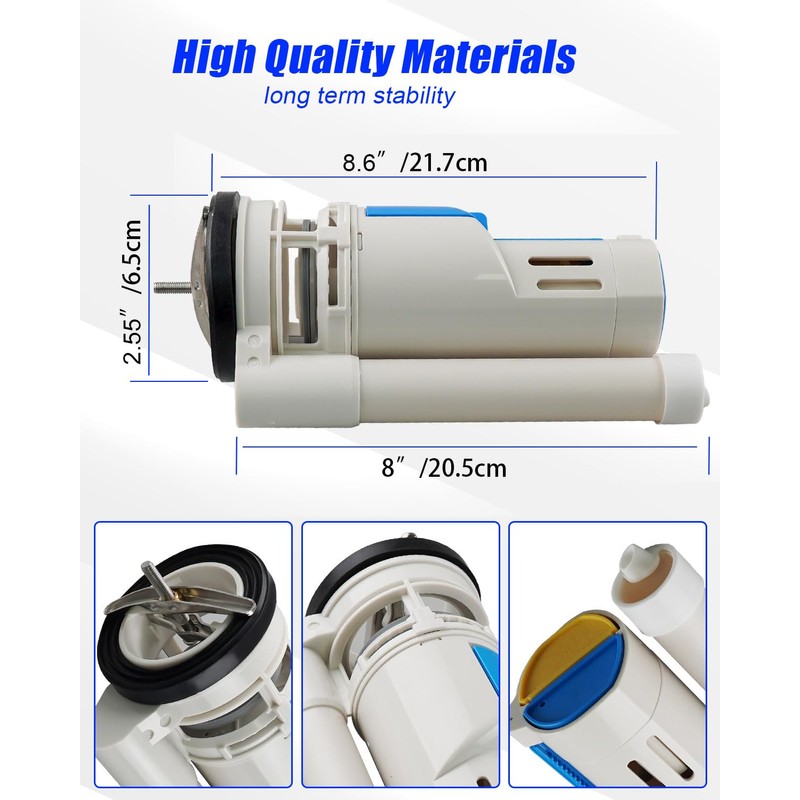 2-Inch Toilet Flush Valves, Dual Flush Valve Toilet Repair Kit