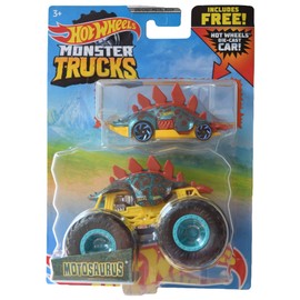 Hot Wheels Monster Trucks Motosaurus, [Teal] 1:64 Scale Includes Die Cast