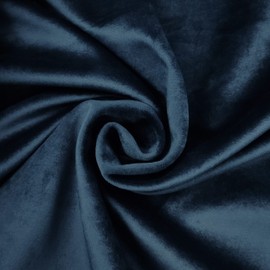 Panini Tessuti Fabric and Velvet - Sold by the Metre from 50cm Long x 140cm Wide Solid - for Upholstery Sofa Cover Blue