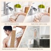GoldOars Back Scrubber for Shower Bamboo Fibre Exfoliating Scrubber Sponge