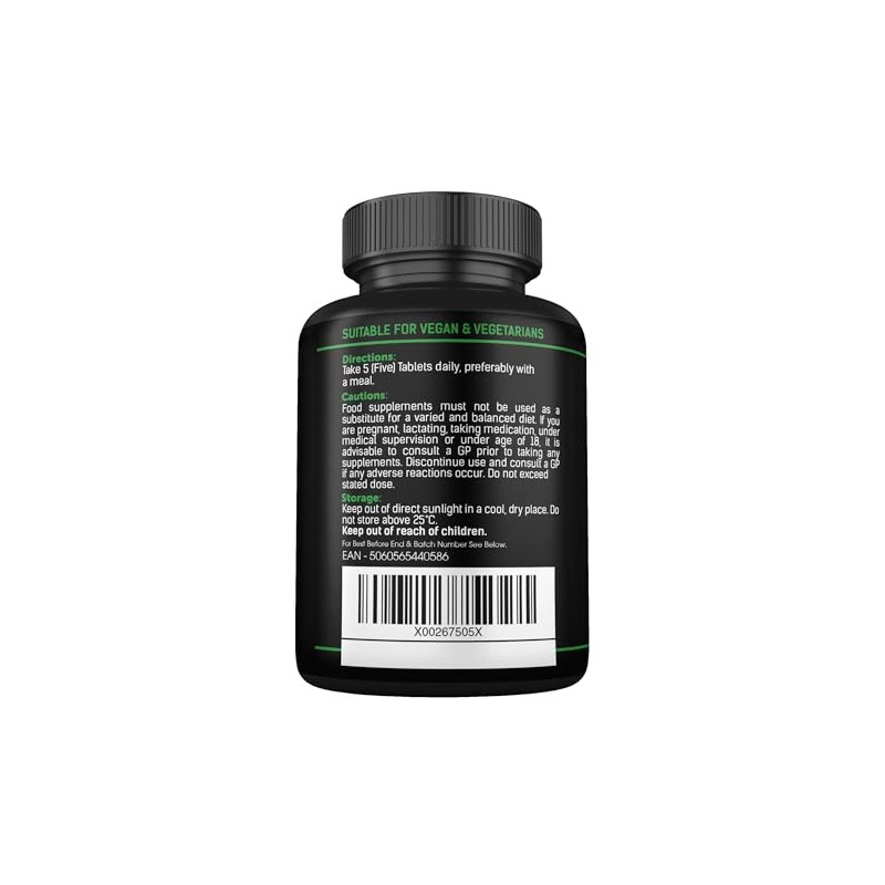 Organic Chlorella and Spirulina - 2500mg - 300 Tablets -