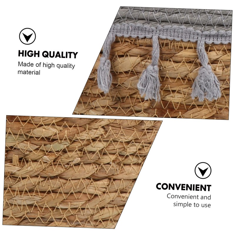 Alipis 1Pc Hand Woven Woven Fruit Basket Simple Decorative Vegetable