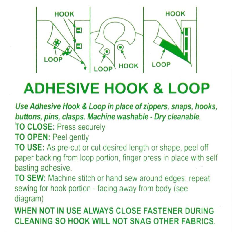 Sullivans Stick-on Hook and Loop Dots, 19 mm Size, Black