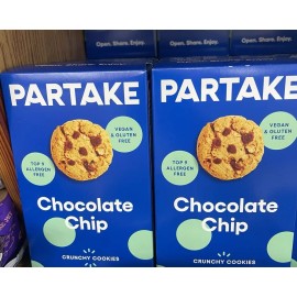 Partake 2 Pack - Partake Chocolate Chip Cookies Vegan & Gluten Free/Allergen Free 5.5 oz