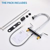 HOMELODY 2 Handles Kitchen Faucet with Pull Down Sprayer for