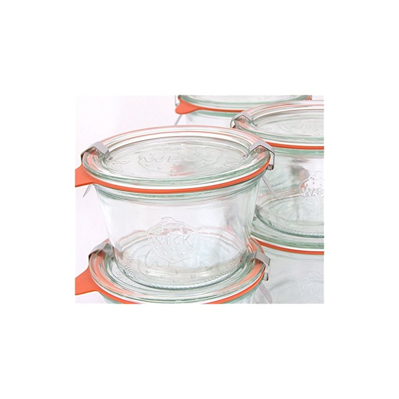 Weck 741 - 0.25 Liter Mold Jars with Lids -