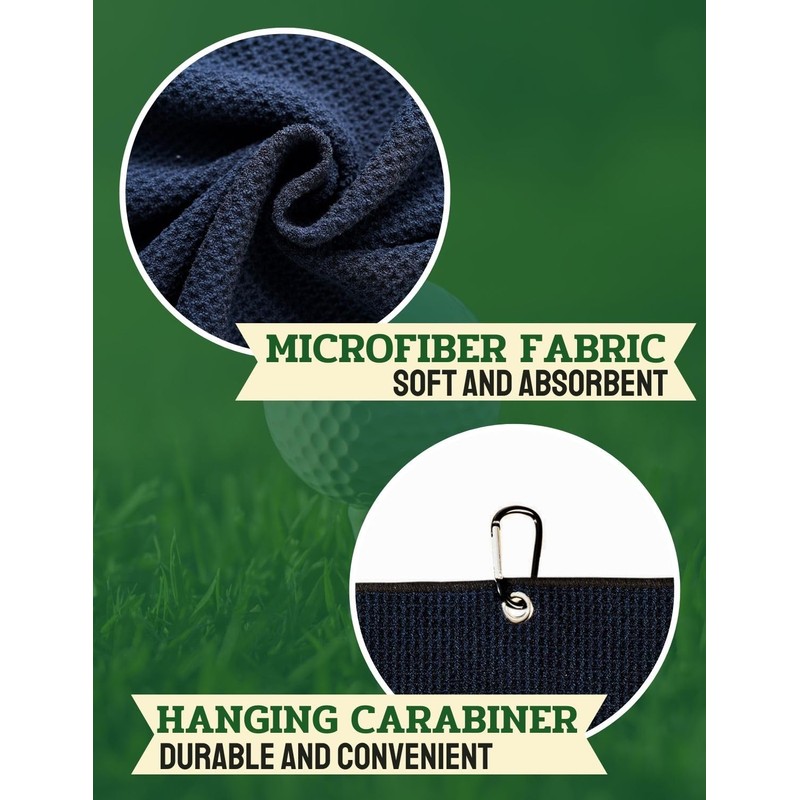 CybGene 60th Birthday Gifts for Men, Funny Golf Towels, 60