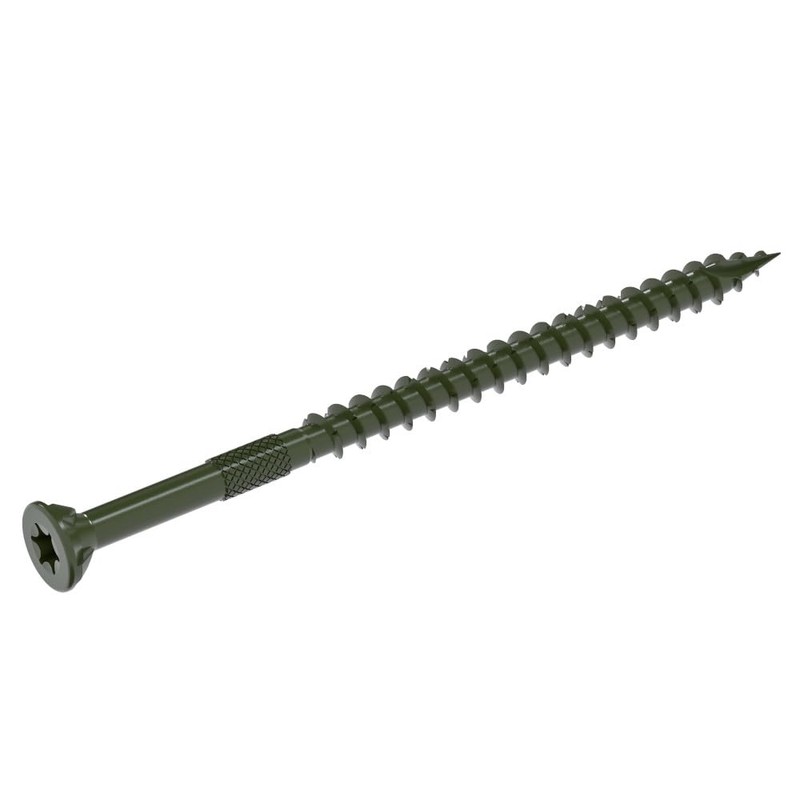 Grip-Rite GRDF312STGR1 DeckForce #10 x 3-1/2" Nano Coated Wood Screws,
