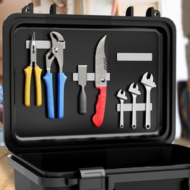 Strong Magnets, Pack of 4, 60 x 10 x 3 mm, Silver Strong Magnets for Magnetic Board, Iron Tools, Neodymium Magnets, Extra Strong, Magnetic Strip, Fridge Magnets, Rare Earth Magnets with Double-Sided