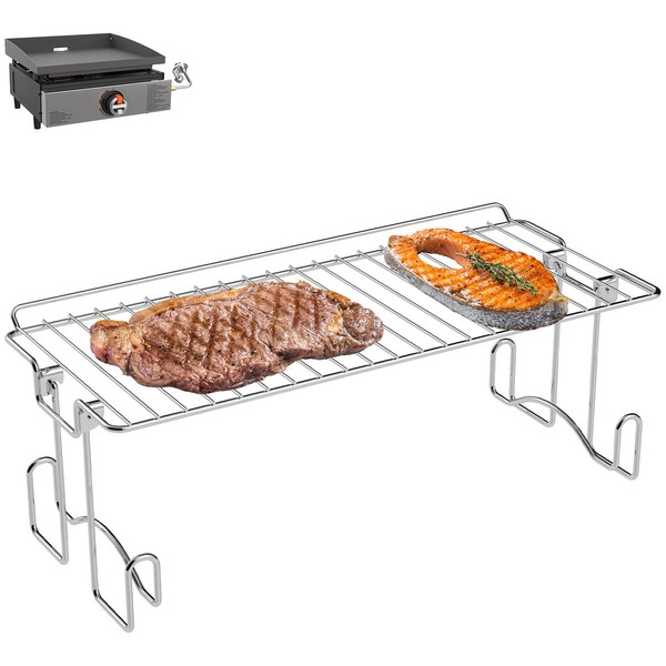DcYourHome Griddle Warming Rack Compatible with 17" Blackstone Griddles, Portable