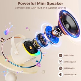 HWWR Karaoke Machine for Kids, Kids Birthday Gifts Toys for Girls Boys 3, 4, 5, 6, 7, 8, 9, 10, 11, 12+ Years Old, Mini Bluetooth Speaker with Microphone & Voice Change for Kids Family Party