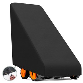 PATIO PLUS Outdoor Lawn Mower Cover ,Lawnmower Cover Waterproof, Windproof, Anti-UV, Heavy Duty 420D Oxford Fabric Mower Cover, 67 x 191 x 110 cm (Black)