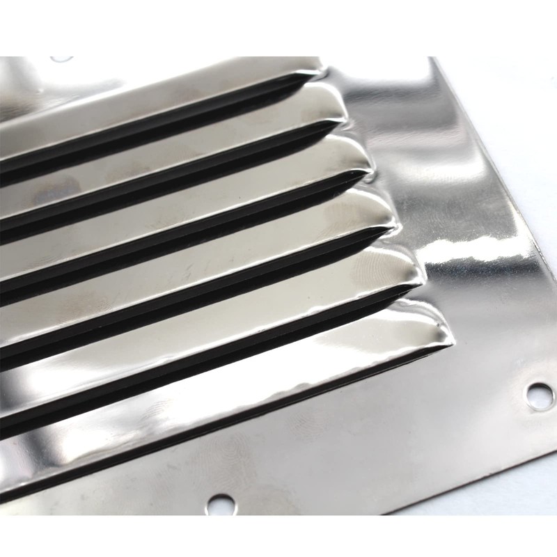 316 Stainless Steel Square Air Vent 115x127mm Grille Cover Circular