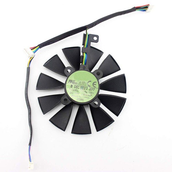 87MM T129215SU 4Pin Cooling Fan for ASUS GTX 980 Ti
