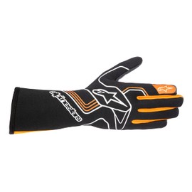 Alpinestars Tech-1 Race v3 Nomex Gloves (Small, Black/Orange)