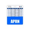 APRN Badge Buddy Horizontal w/Height & Weight Conversion Charts (Oversized,