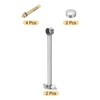 Sourcing Map 2 Pcs Ceiling Mount Curtain Rod Bracket, Fit