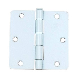 Penrod Door Hinges 3.5 Inch with 1/4 Inch Radius, White, 2 Pack