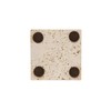 ottoman Travertine Soap Dish Decorative Stone 10 x 10 cm