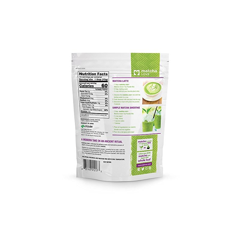 Sweetened Matcha Love Green Tea Powder, 8 Ounces