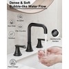 HOIGY Widespread Bathroom Faucet Black, Bathroom Faucets for Sink 3