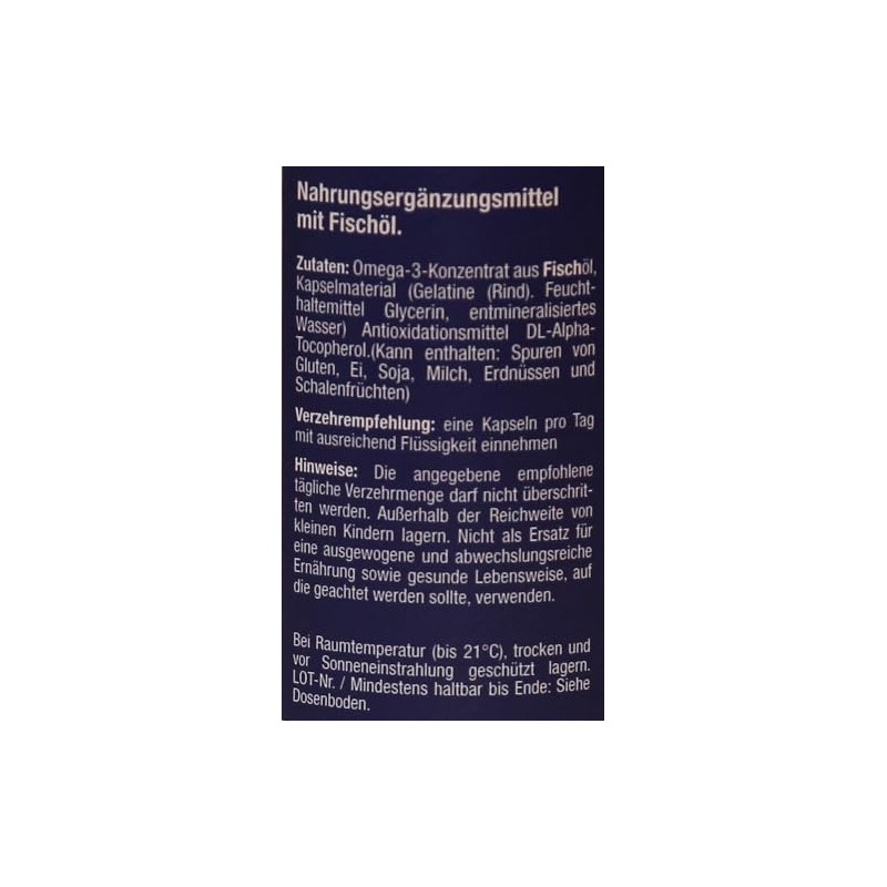 Paulemann-Vital Omega 3 Forte Fish Oil - 60 Capsules