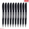 Click Retractable Ballpoint Pens, 0.7mm Fine Point, BLACK, Pack of