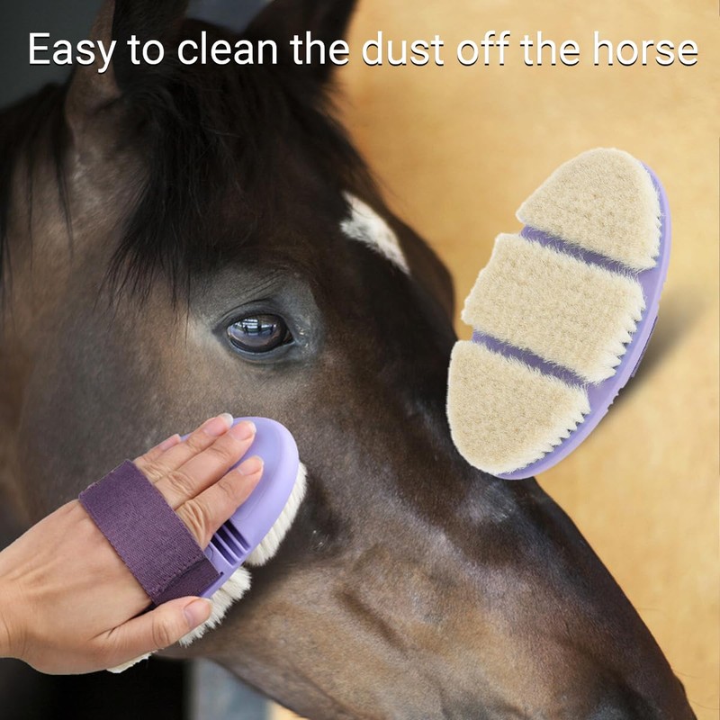 AIMALL Oval Horse Cleaning Brush - Versatile Riding Comb with