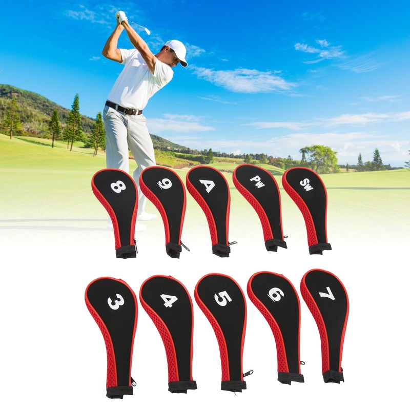 10Pcs Golf Club Head Cover Neoprene Golf Head Cover for