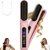 SL Euthtion Cordless Hair Straightener Brush - Curler 2 in