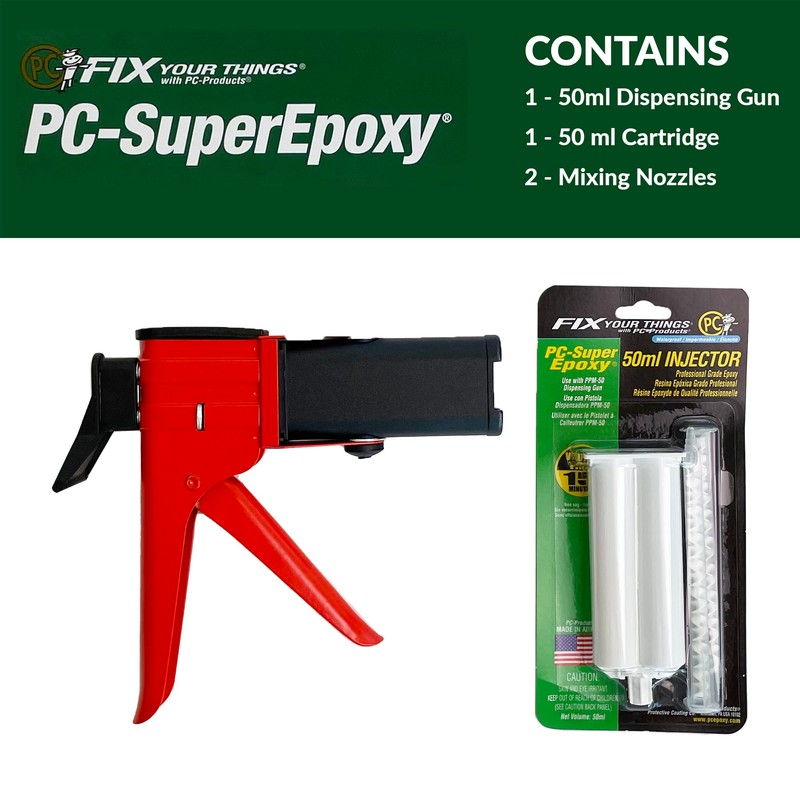 PC Products PC-Super Epoxy Adhesive Paste Kit, Two-Part with 50ml