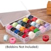 25 Slots Empty Bobbins Spools Box Organizer Sewing Craft Plastic