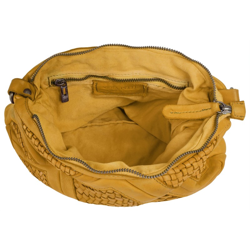 Samantha Look Women's Real Leather Shoulder Bag, Made in Italy,