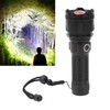 Telescopic Focus Flashlight XHP160 LED Super Bright Flashlight for Camping
