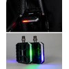 GORIX Bicycle Pedal, LED Light, Flat Pedal, 3 Bearings, Aluminum
